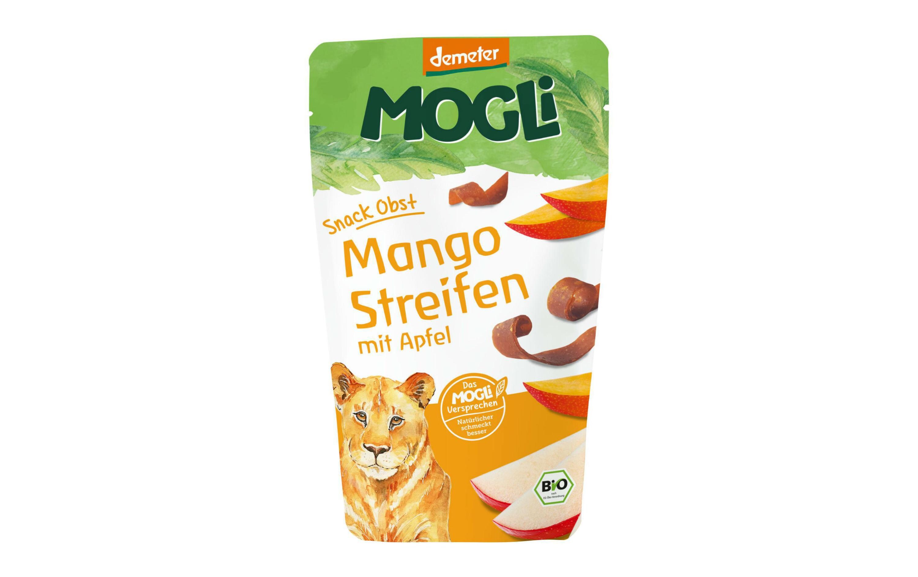 Knabberspass Fruchtstreifen Mango mit Apfel, 25gFruchtstreifen Mango Apfel