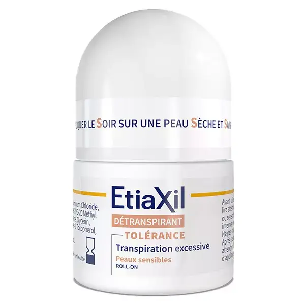 Etiaxil Déodorant Détranspirant Transpiration Excessive TOLÉRANCE Lot de 2 x 15ml