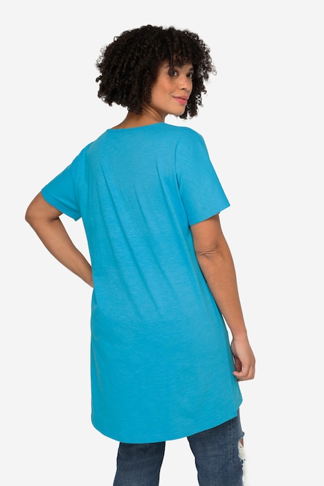 T-Shirt, oversized, Smiley, Rundhals, Halbarm