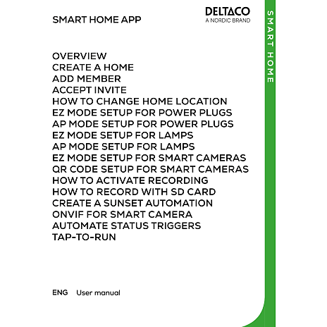Deltaco Smart strømstik - hvid