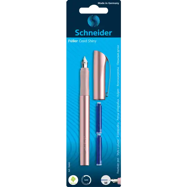 Füllhalter Ceod Shiny mit 2 Ersatzpatronen, Blisterkarte