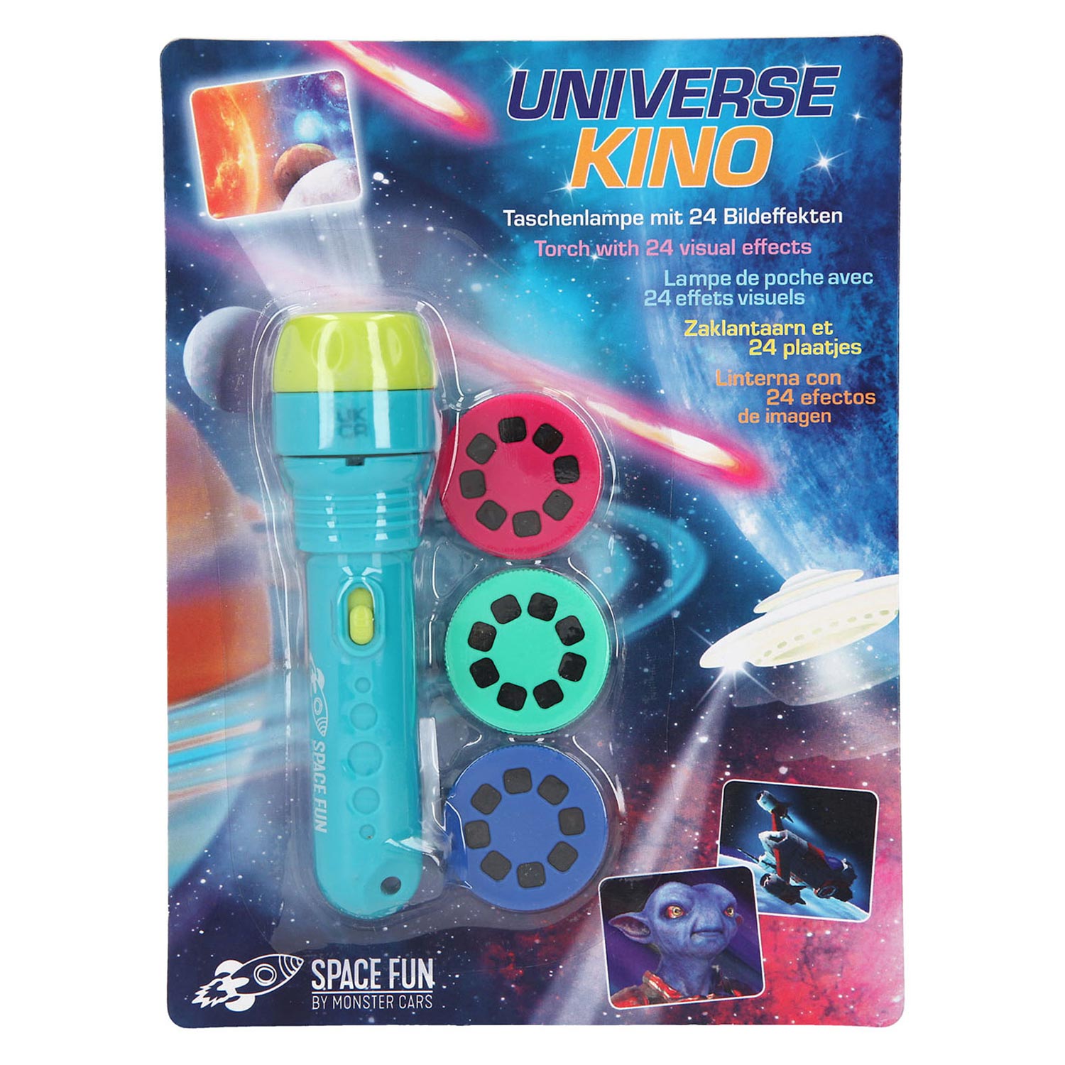 Monster Cars Zaklamp met Plaatjes