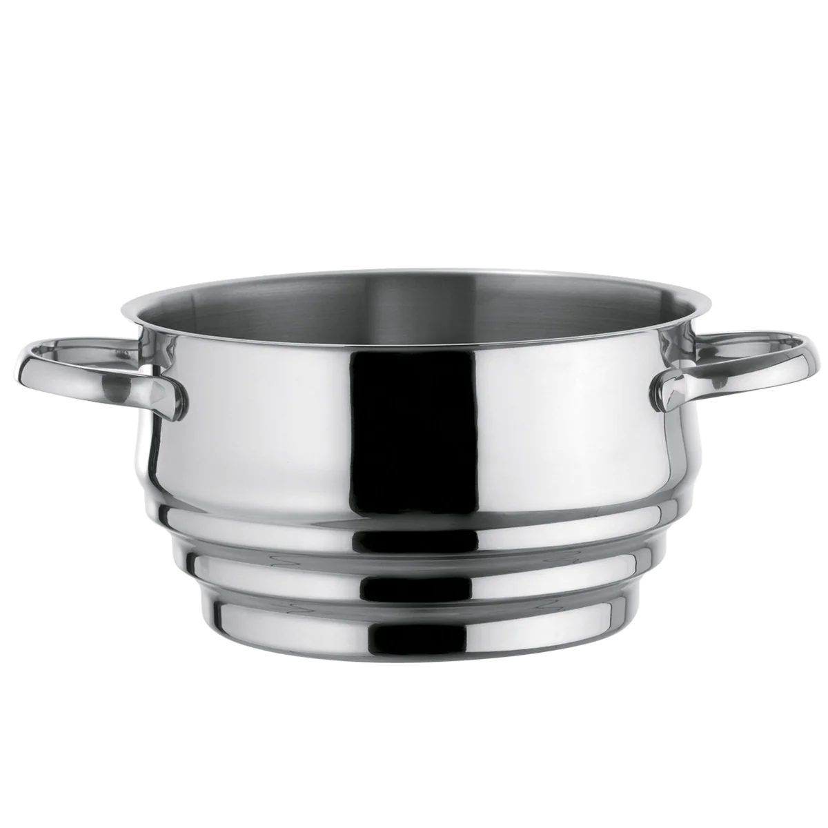 Elysée - 1 faitout inox 24 cm, 1 couvercle et 1 cuit vapeur Universel