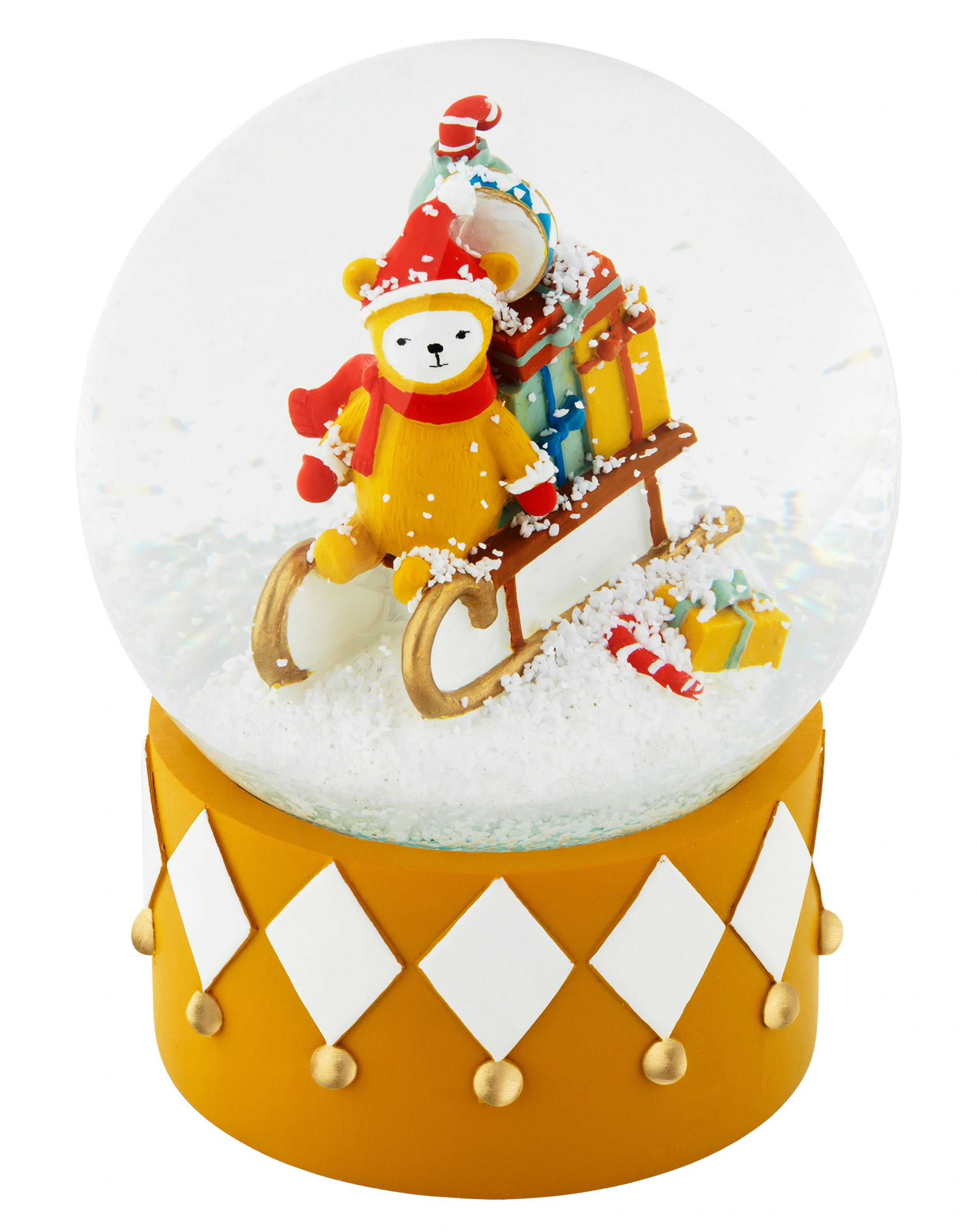 Schneekugel SLEIGHRIDE in bunt