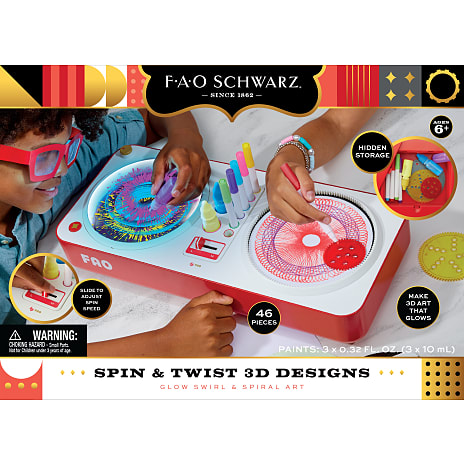 FAO Schwarz Spiralkunst maskine med 3D og lys