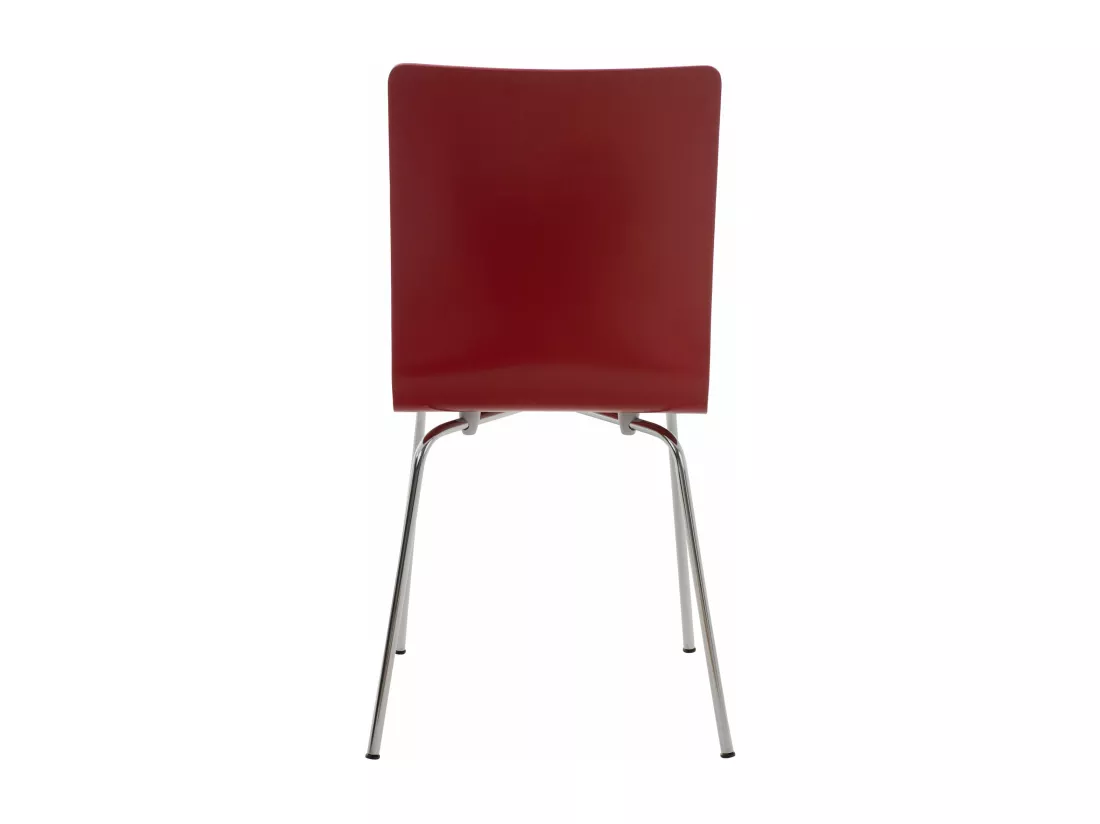 Lot de 2 Chaise de conférence - Bois & Antique - Rouge - PEPE