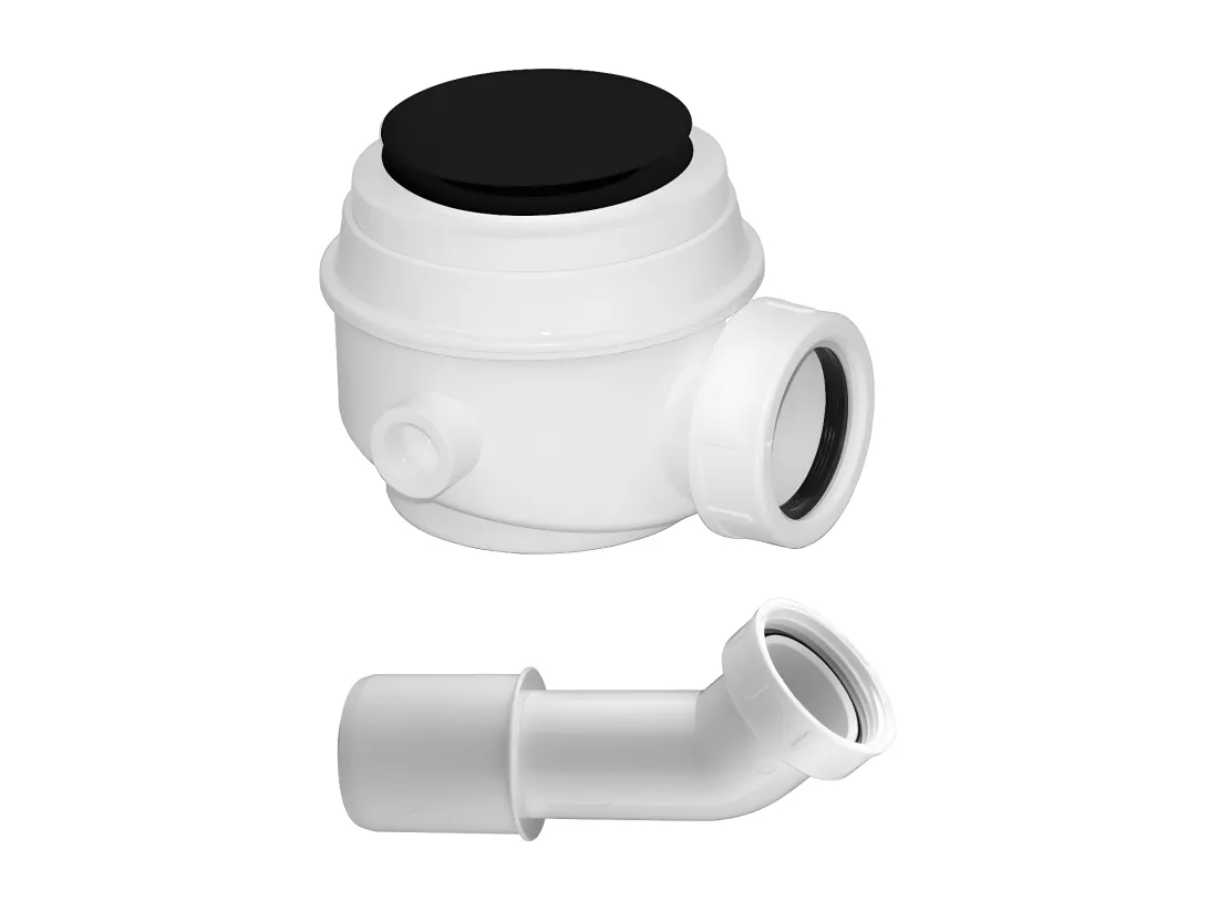 Siphon Pour Baignoire Avec Bonde Couleur Mate Noire