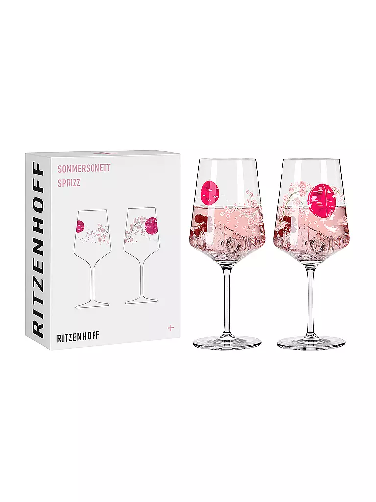 RITZENHOFF Aperitifglas 2er Set SOMMERSONETT SPRITZ #13 und #14 Melina Sparschu rosa