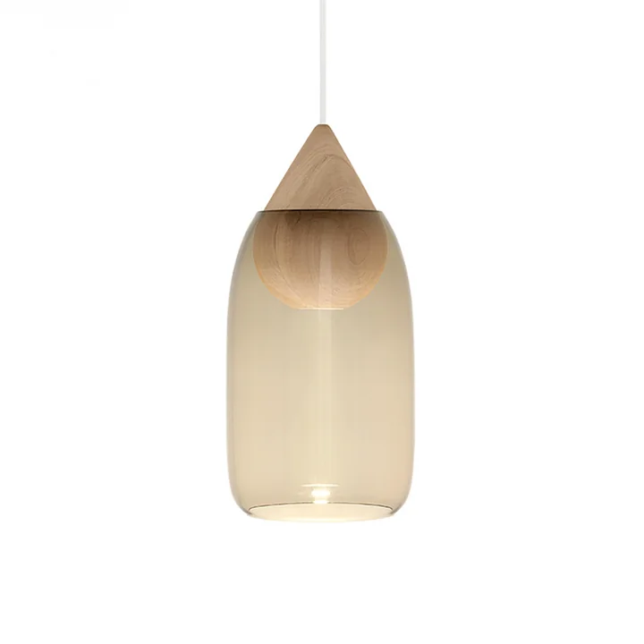 Mater - Liuku Pendelleuchte Drop, Erle / smoked