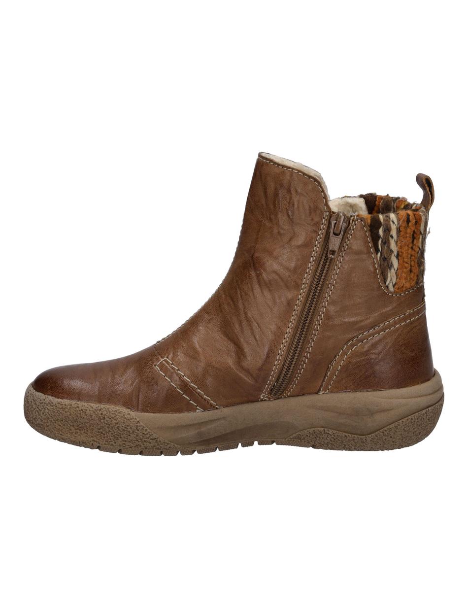 Stiefelette Alina 51, cognac-kombi