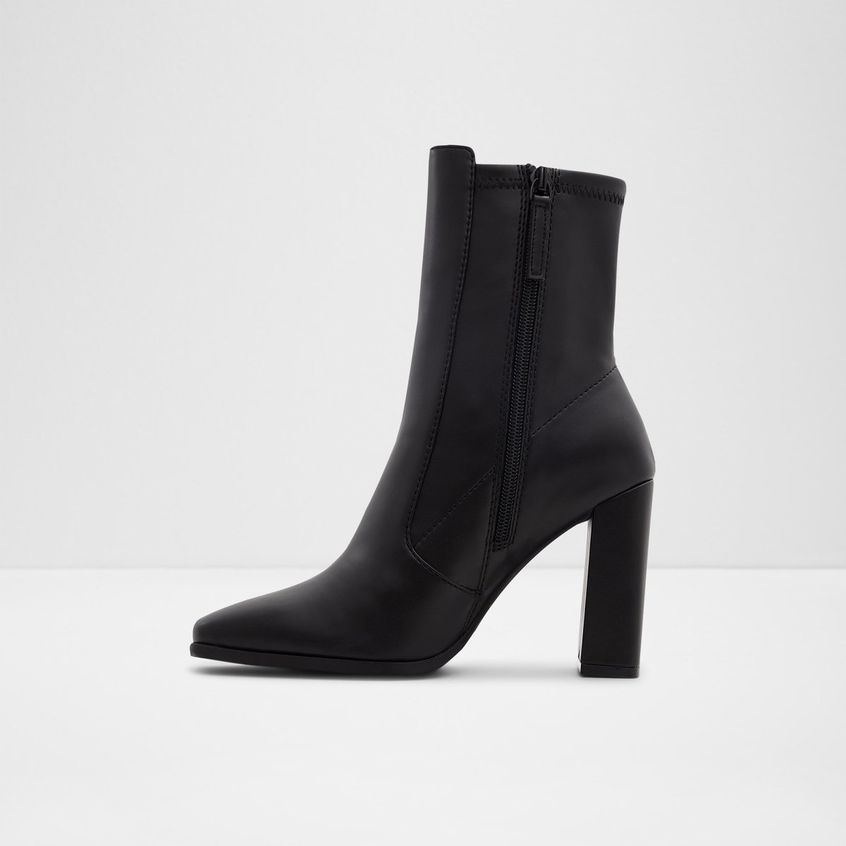 Audrella Black Synthetic Smooth Women Dress boots