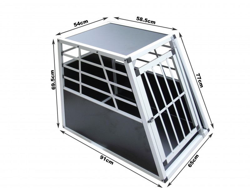 Hundebox Alu M schwarz