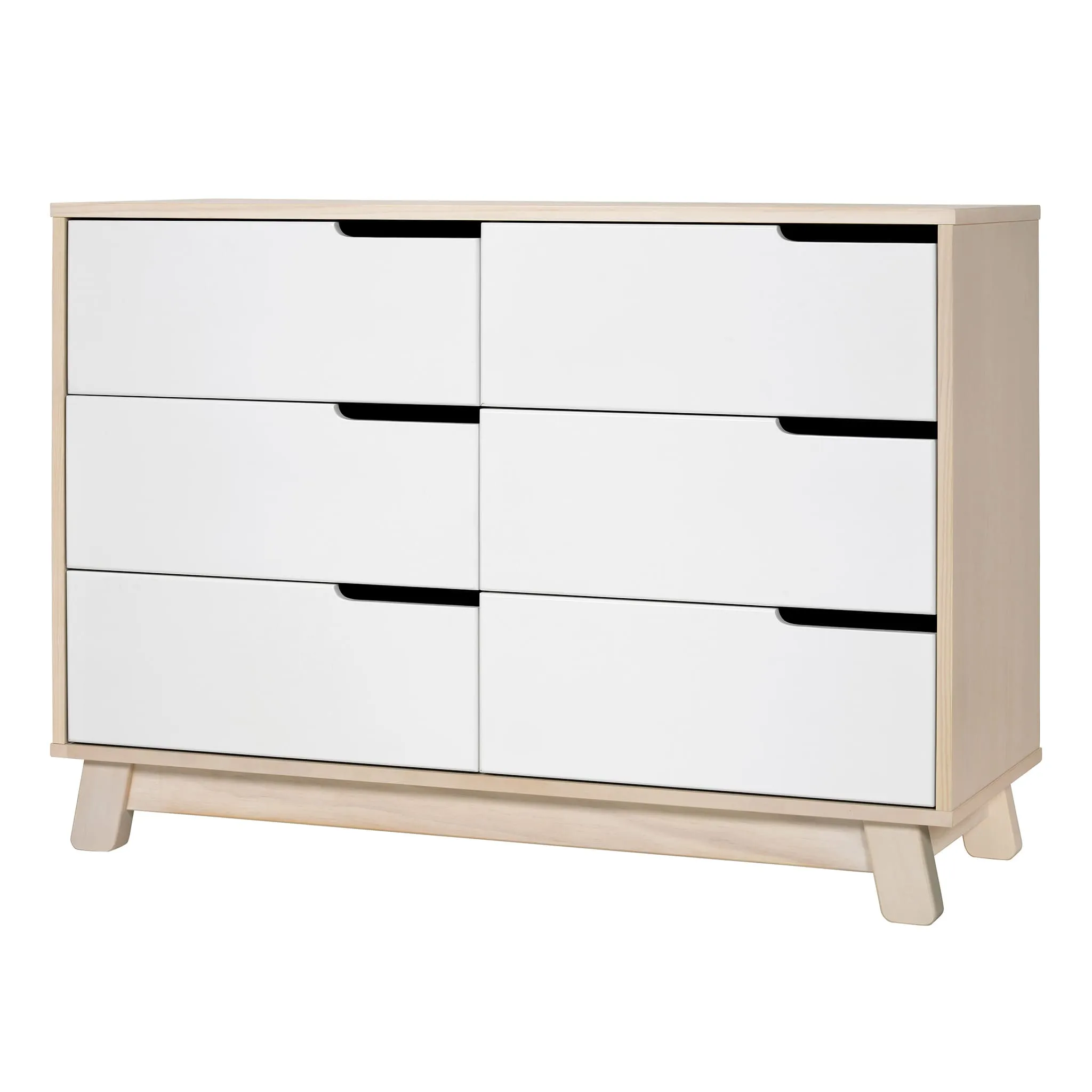 Babyletto Bureau 6 Tiroirs Hudson - Naturel Lavé  Blanc