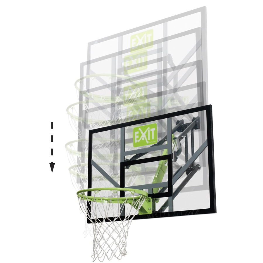 EXIT Galaxy Basketballkorb zur Wandmontage - grünschwarz