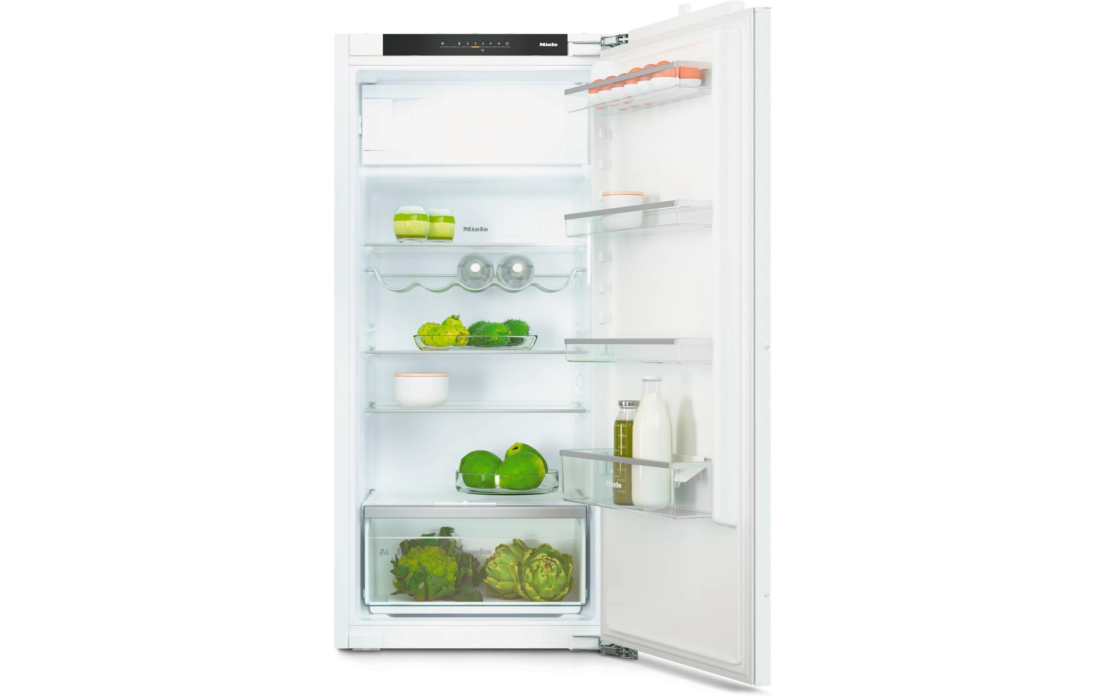 Einbaukühlschrank K 7328 D Rechts<br>Einbau-Kühlschrank mit 4 Sterne-Gefrierfach, LED-Beleuchtung, SoftClose und SuperKühlen für mehr Komfort