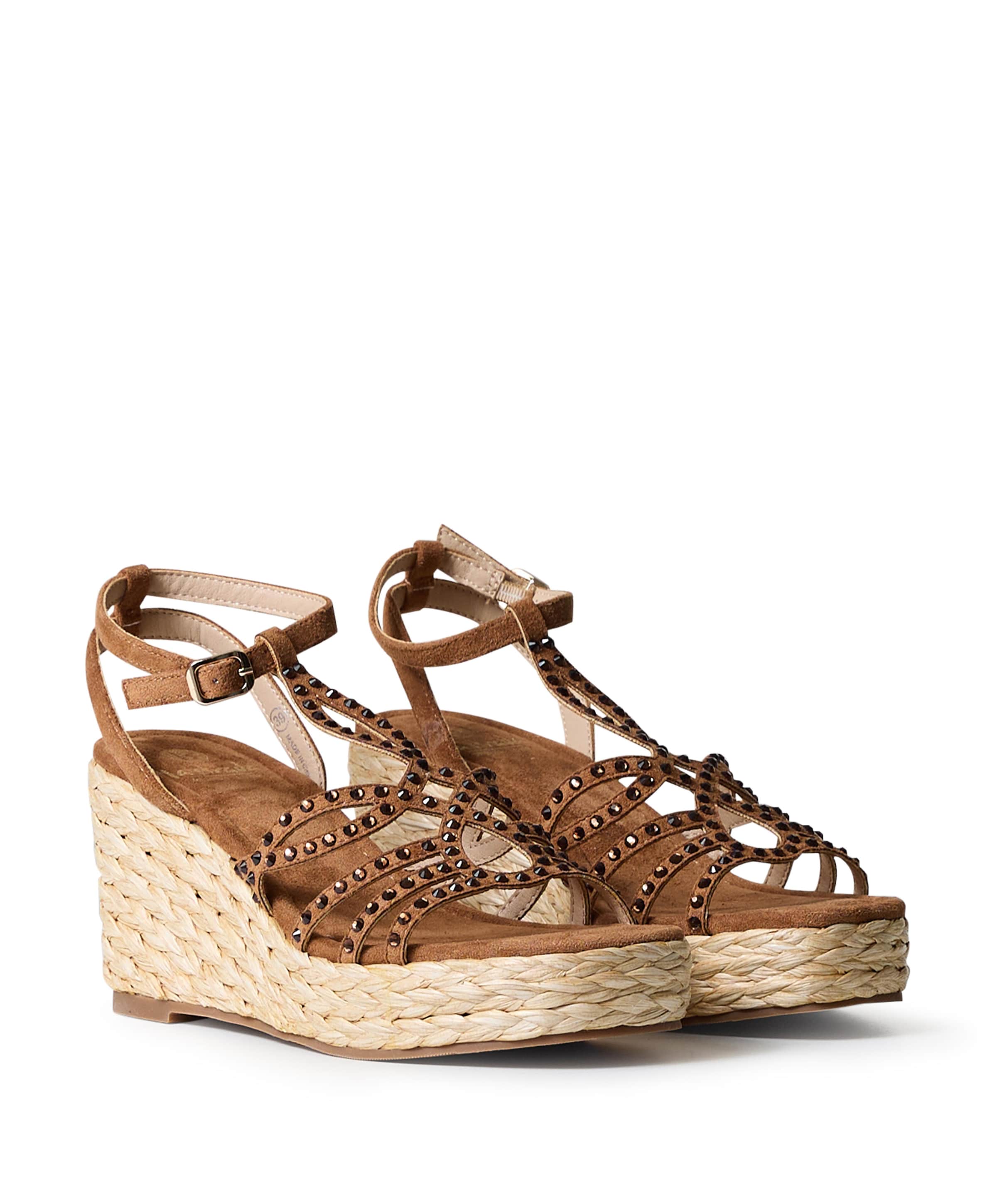La strada dames sandalets bruin