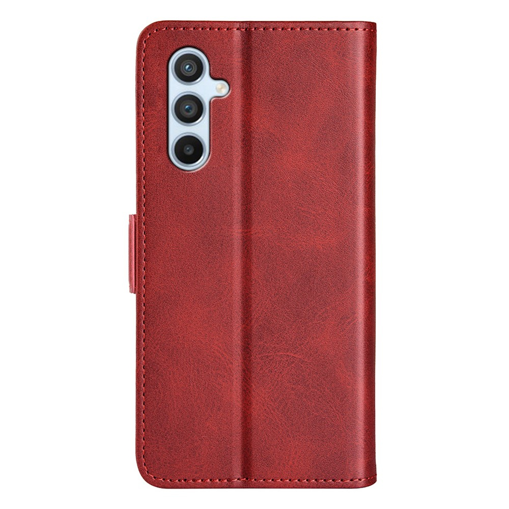 Samsung Galaxy A54 5G Vintage Leder Tasche Flip Cover Fashion Design - Rot