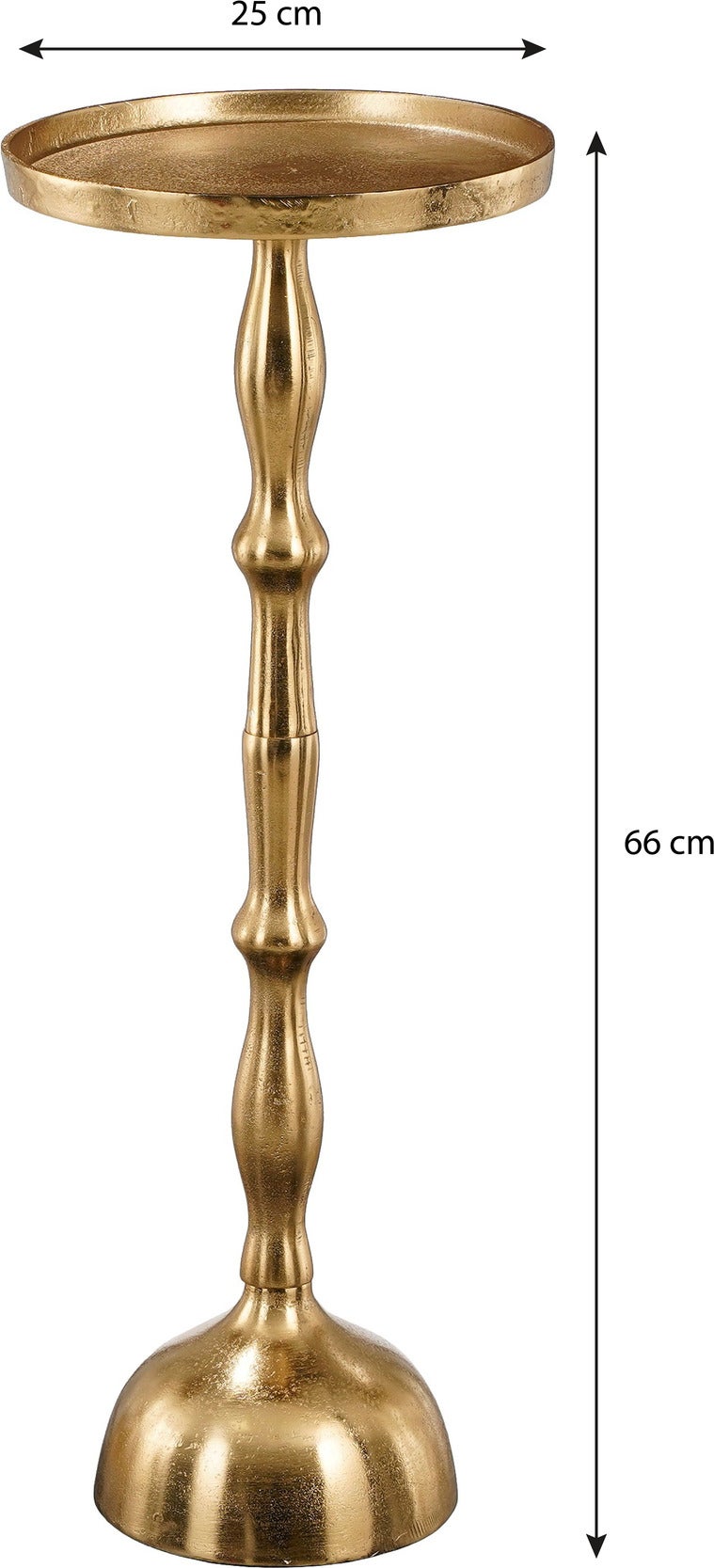 Mica Decorations bijzettafel Duco goud D 25 H 66 cm
