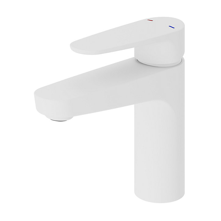 Mitigeur de lavabo blanc GoodHome Cavally M