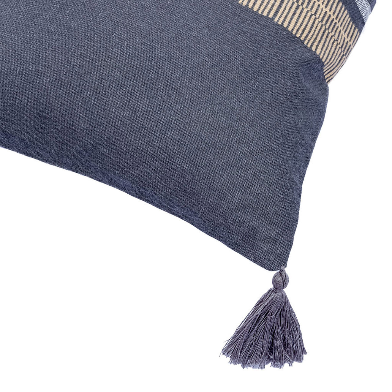 Febronie Housse de coussin Gracia ardoise - 50x30 cm