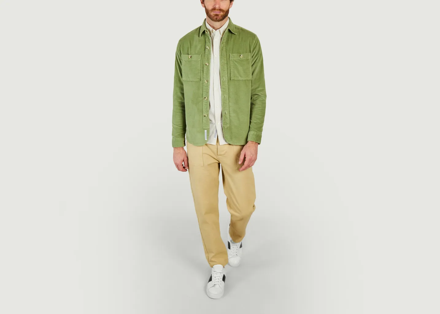 Surchemise En Twill Cuisse de Grenouille