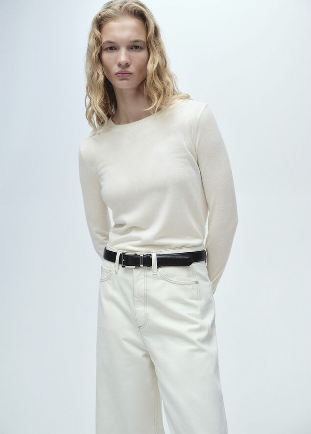 MANGO SWEATER. -- LUCCA Light beige