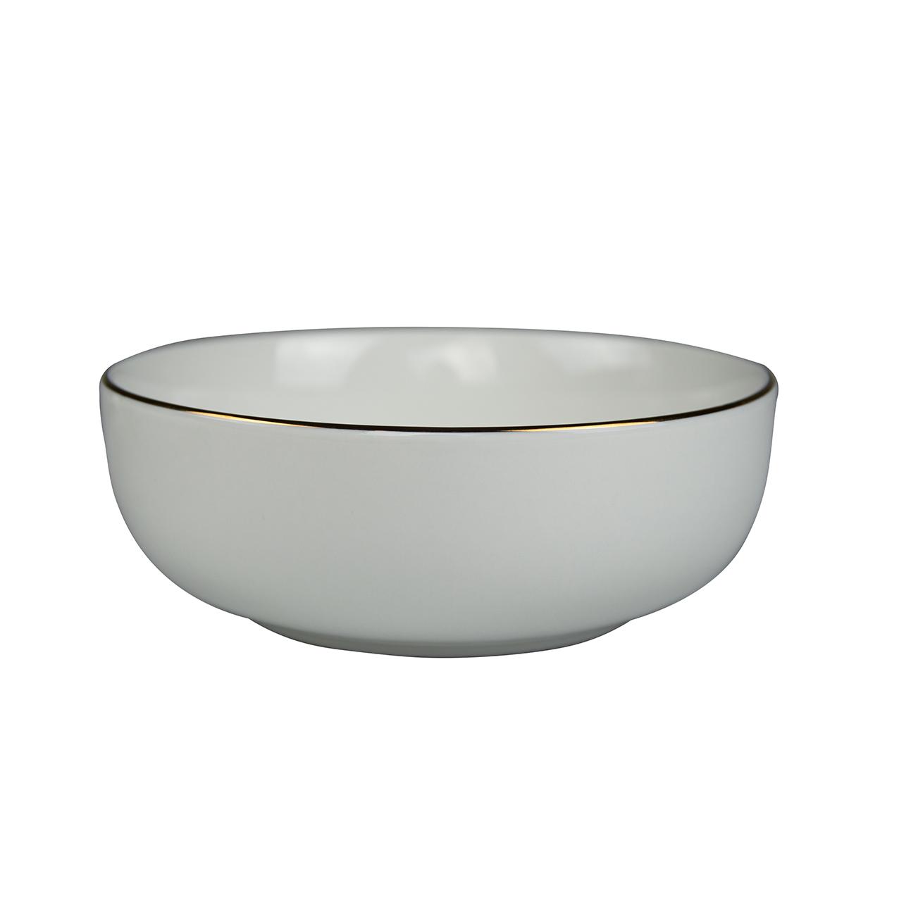 SALADIER PORCELAINE BORD DORE 20.6CM