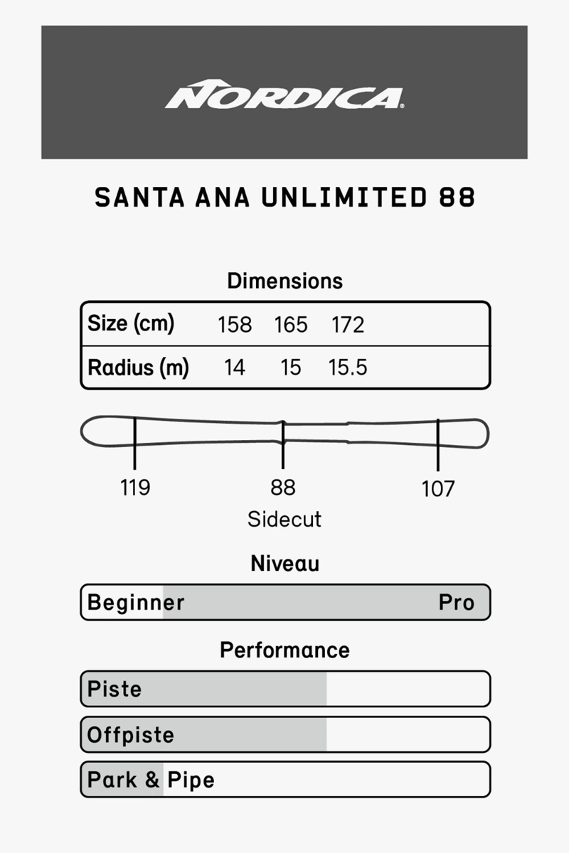 Nordica Santa Ana 88 Unlimited Damen Ski 2324
