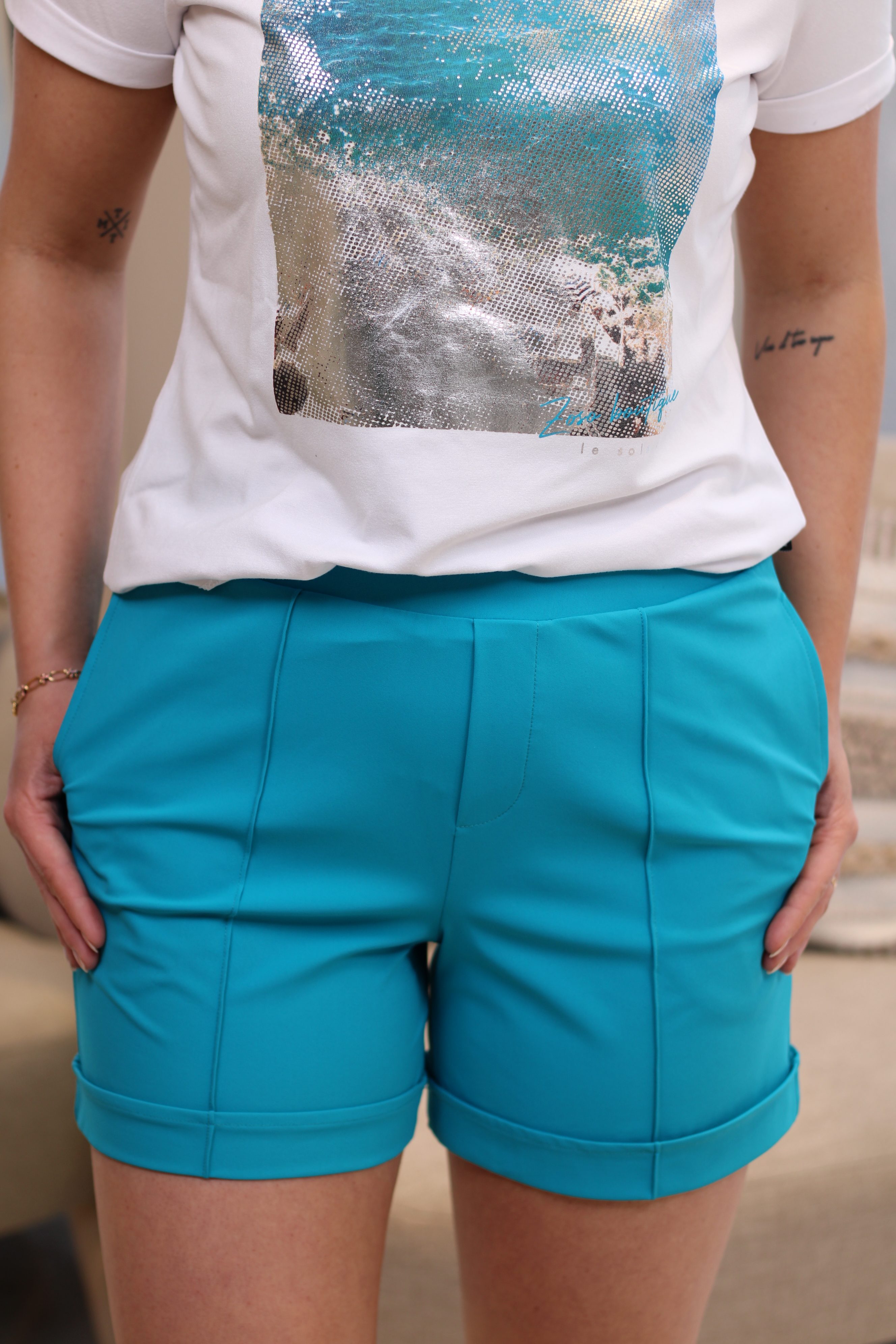 Zoso - Betty Travel Short - Capri Breeze