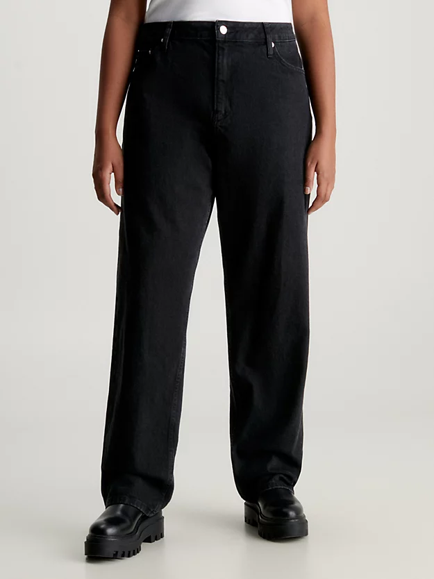Calça jeans reta dos anos 90