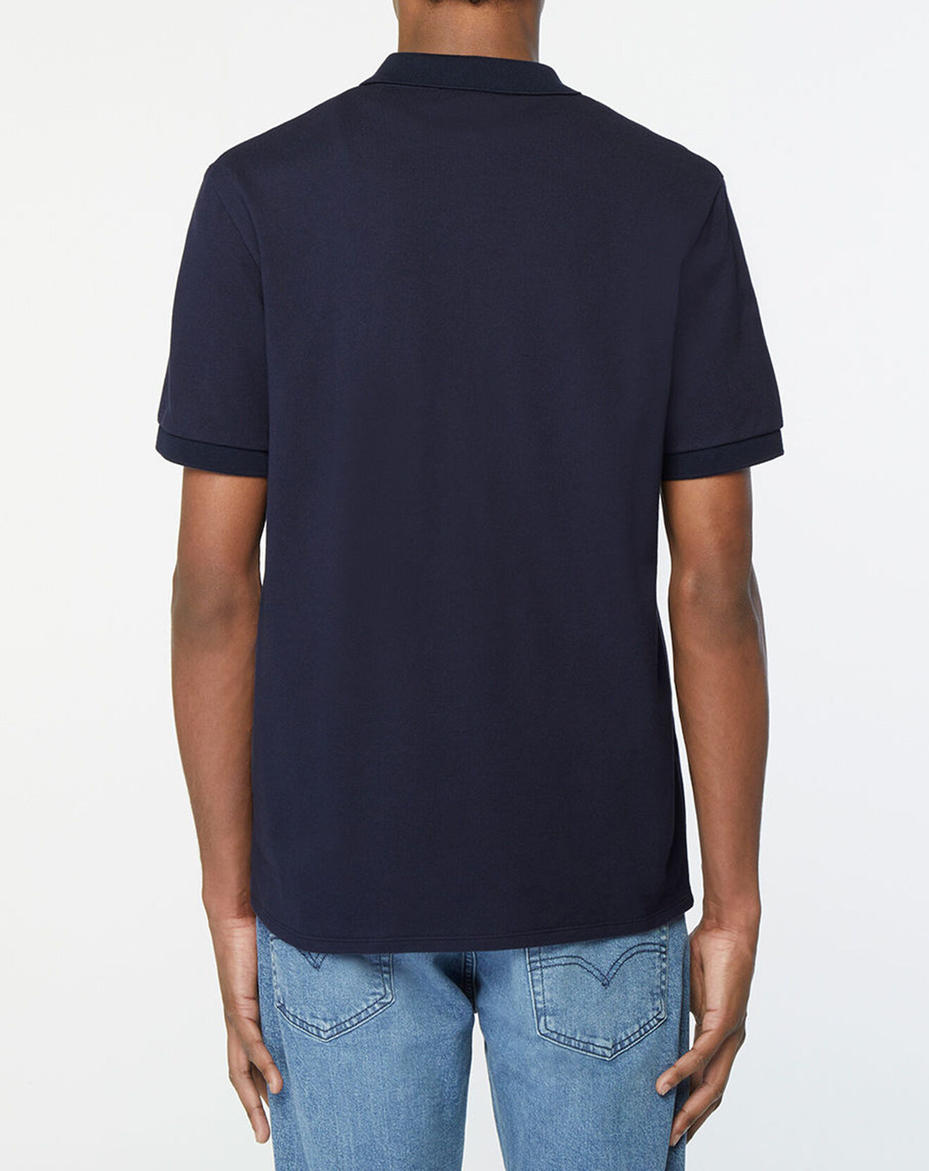 Galeries Lafayette Polo en Coton piqué Piaf bleu marine