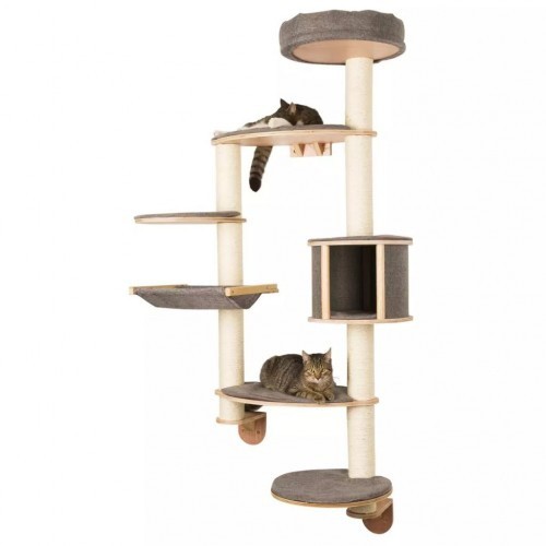 Arranhador de parede para gatos Kerbl Dolomit XL, cinza