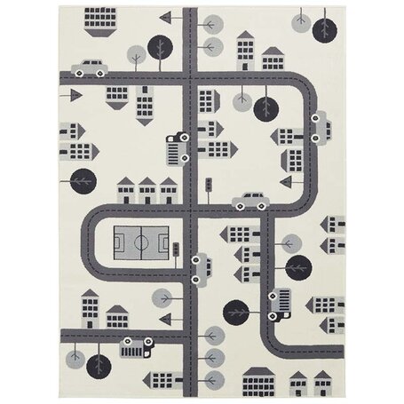 Vloerkleed Kids Town - Creme