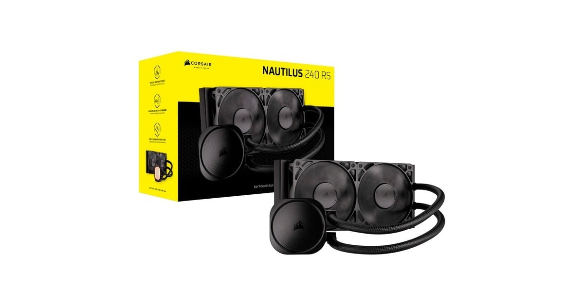 CorsairNAUTILUS 240 RS waterkoeling  (Zwart, 4-pins PWM fan-connector)