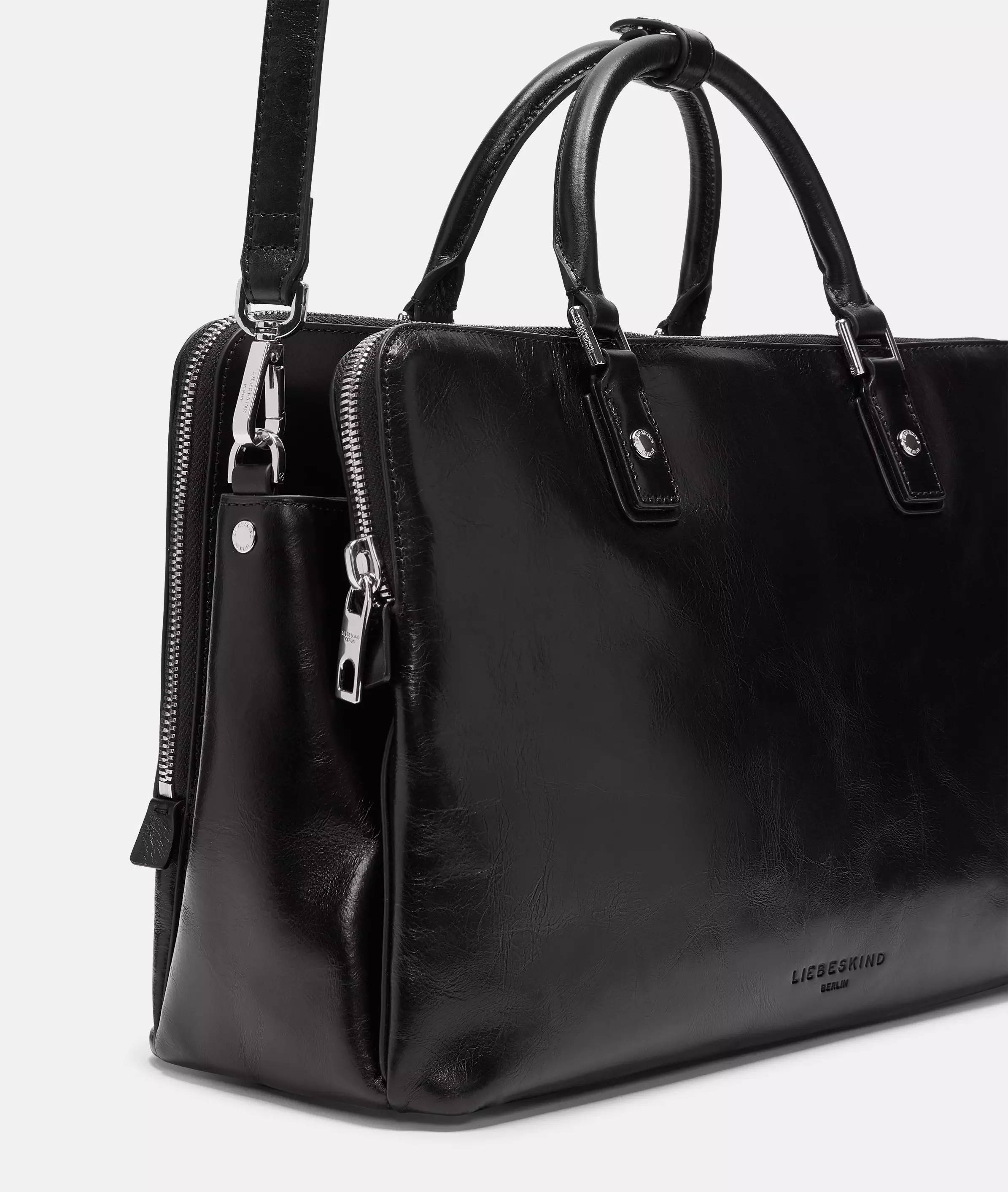 Archive Koko Satchel M Spacious business bag made of shiny leather