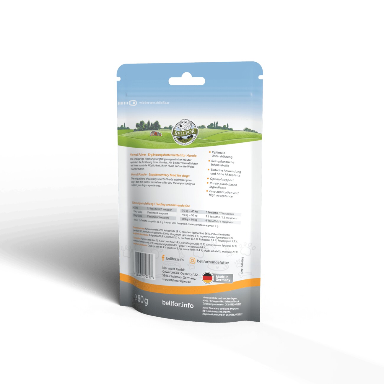 Bellfor Vermal Pulver - 80g