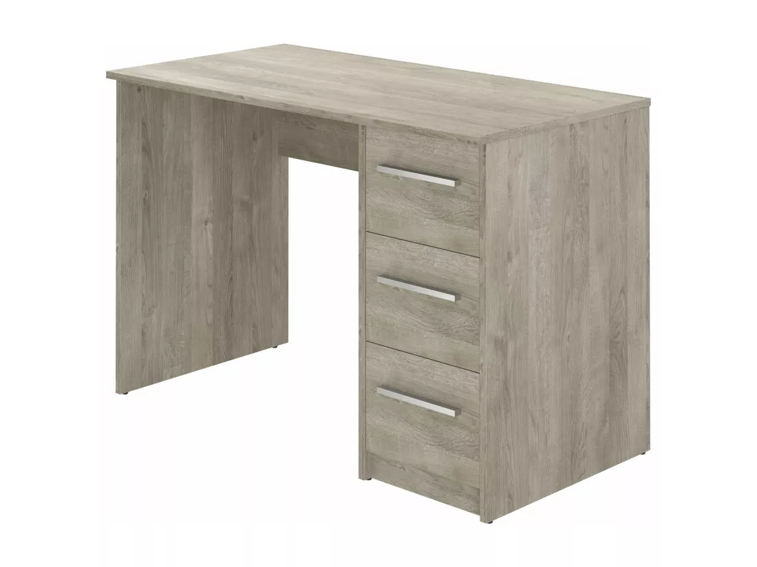 Bureau SAME 3 tiroirs 110x56x74 cm chêne TALESA