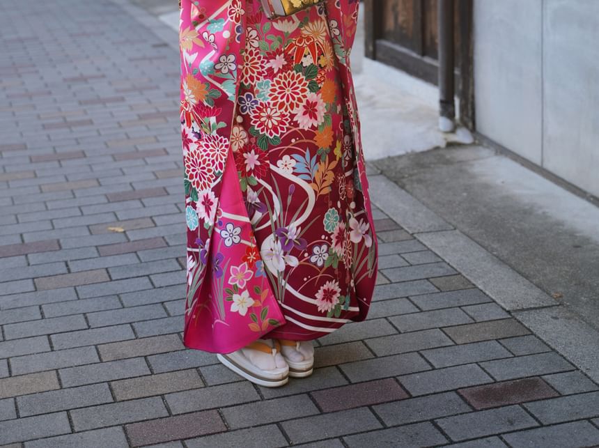 Bloomsoon - Print Kimono Robe / Accessoire / Set