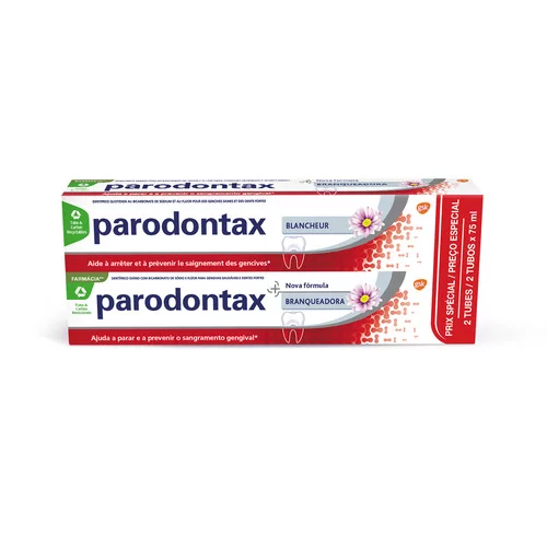 Dentifrice Blancheur Parodontax - 2 x 75ml