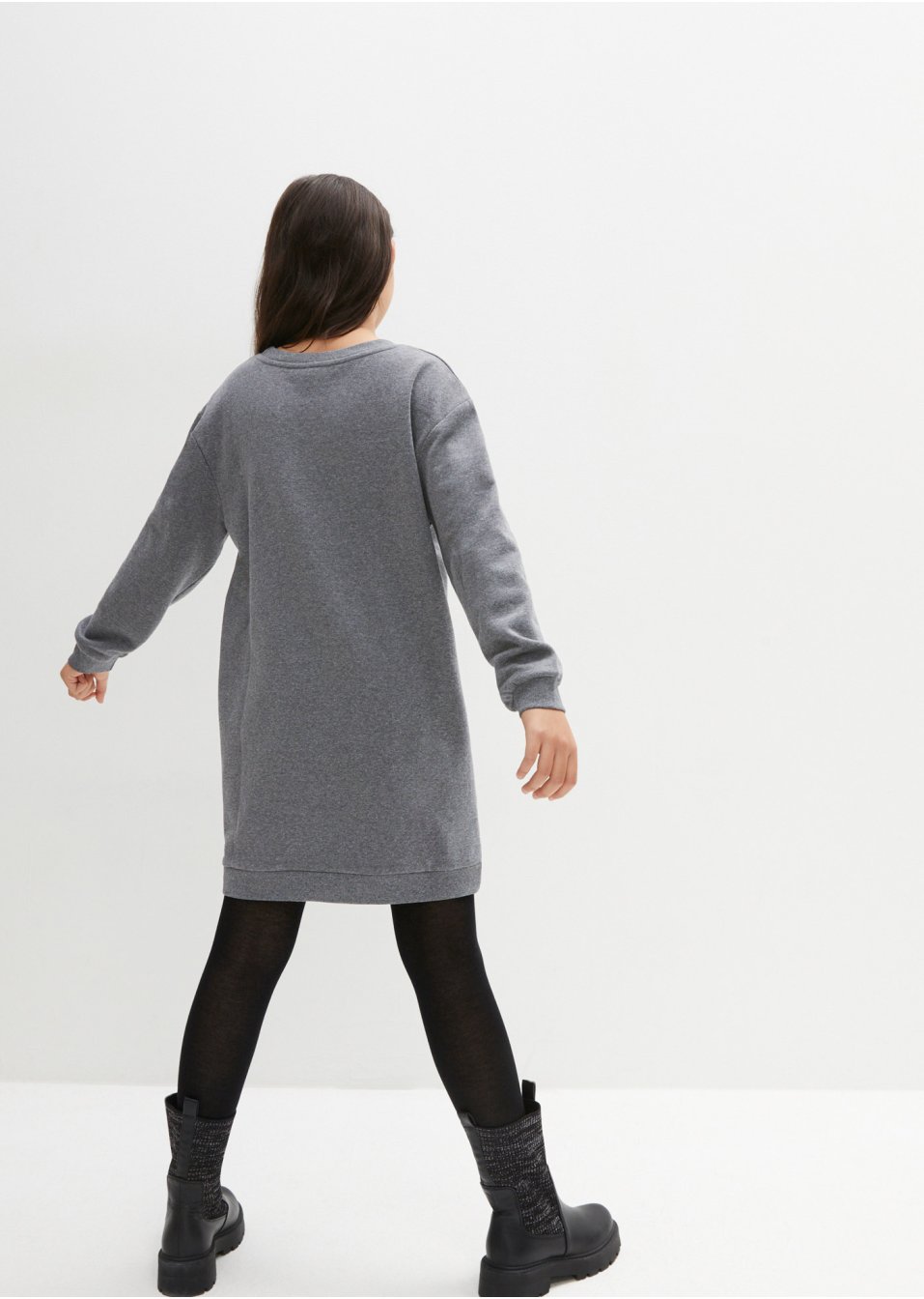 Robe sweat fille avec paillettes