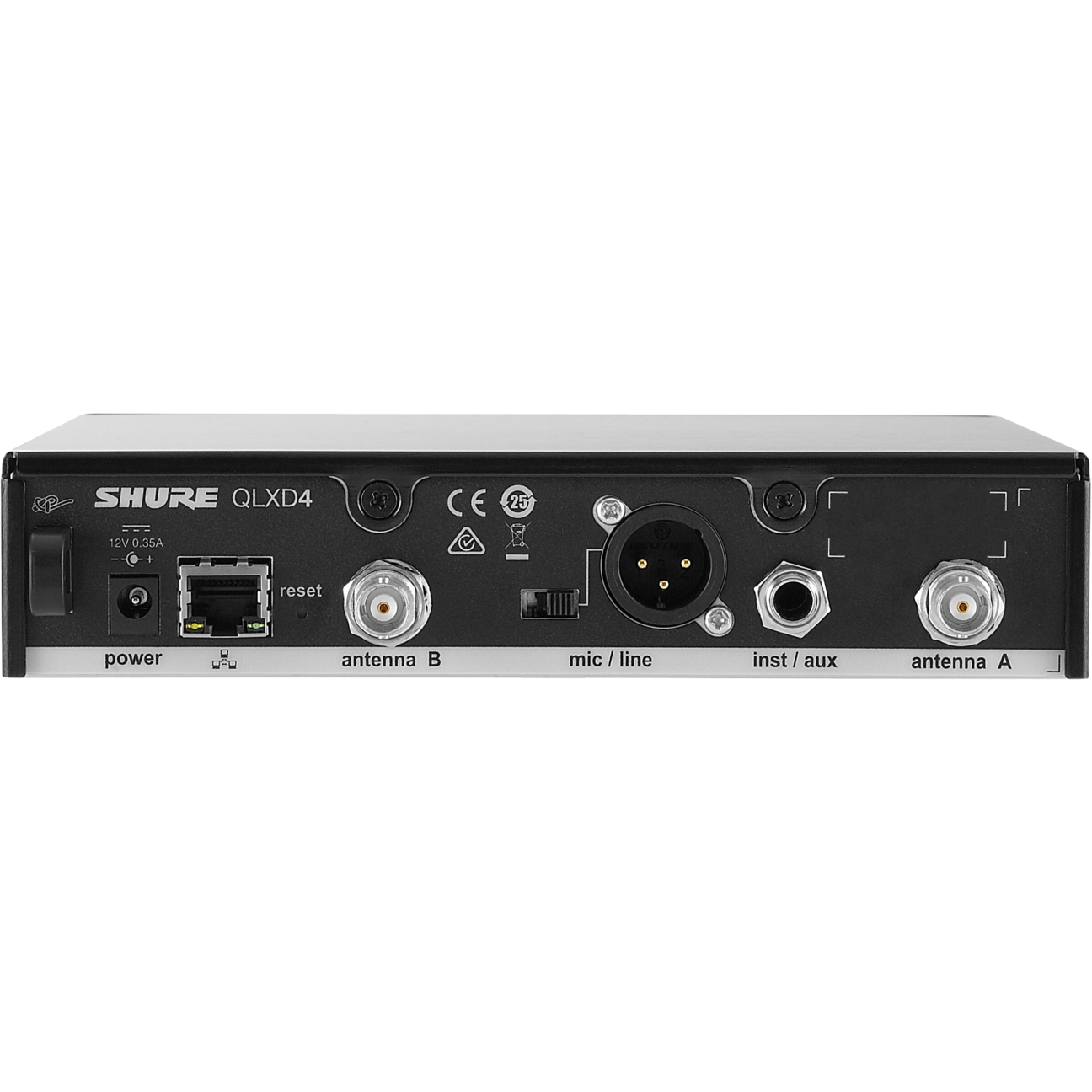 Shure QLXD24E/N8CB-K51 draadloos microfoonsysteem (606 - 670 MHz)
