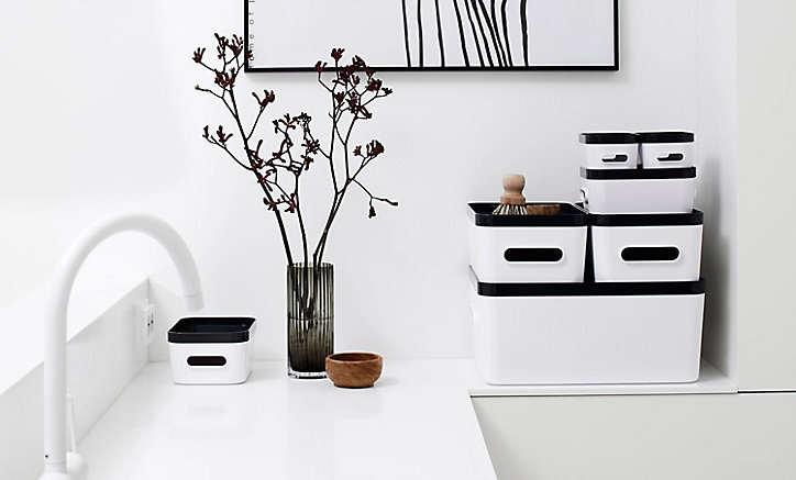 Couvercle noir pour boîte de rangement Smartstore Compact XS