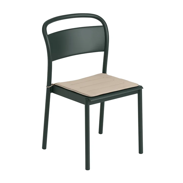 Muuto - Linear Steel Side Chair, dunkelgrün