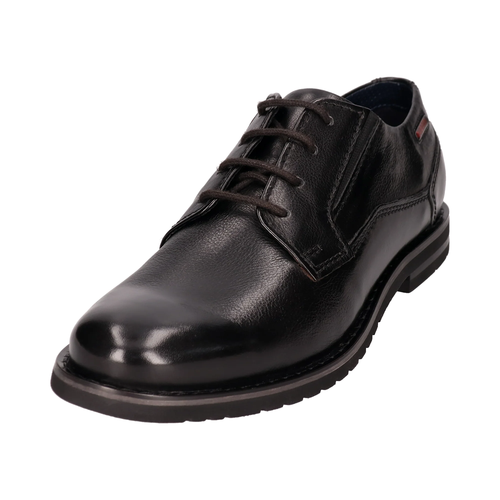 Leder Business Schnürer schwarz