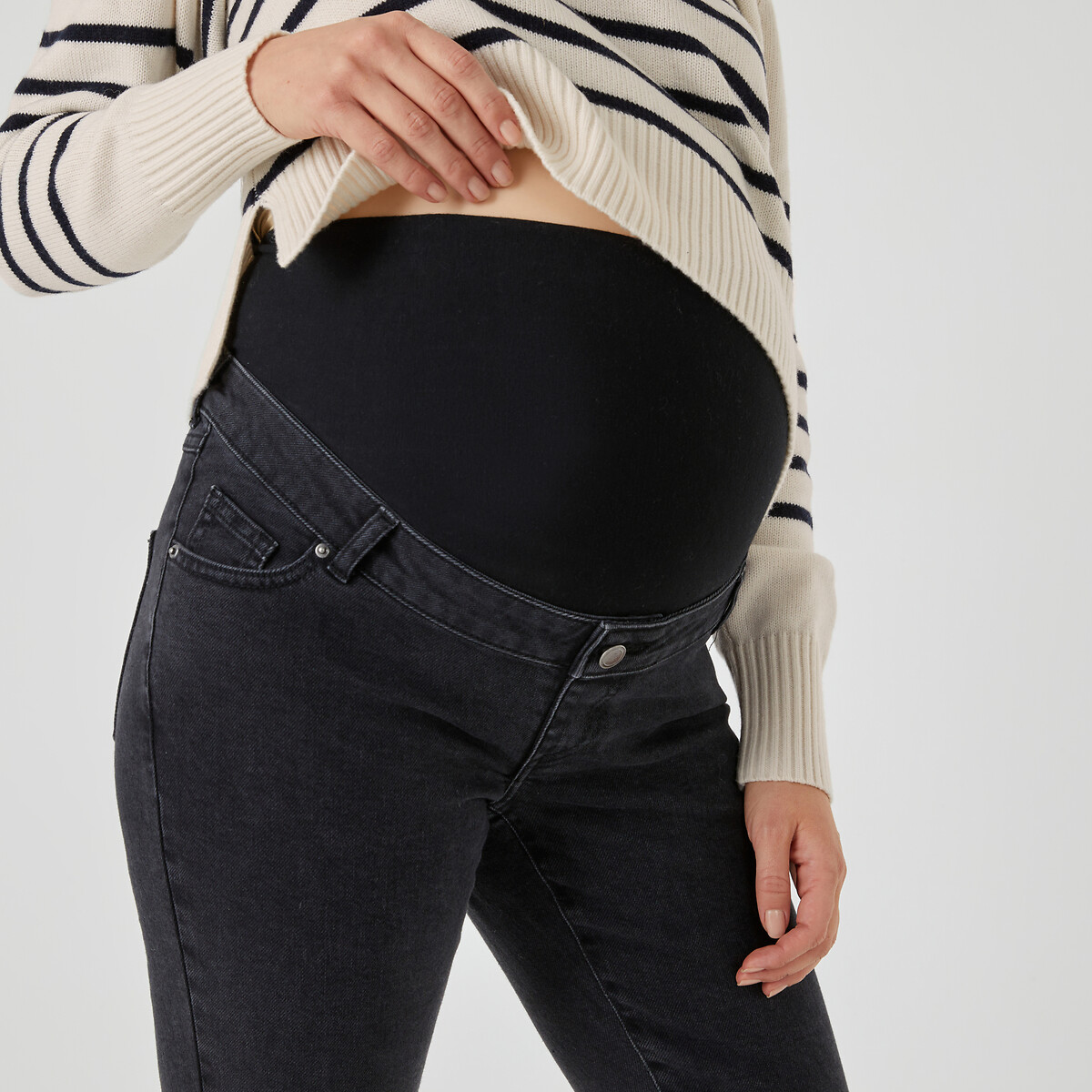 COLEÇÕES LA REDOUTE<br>Jeans slim para maternidade