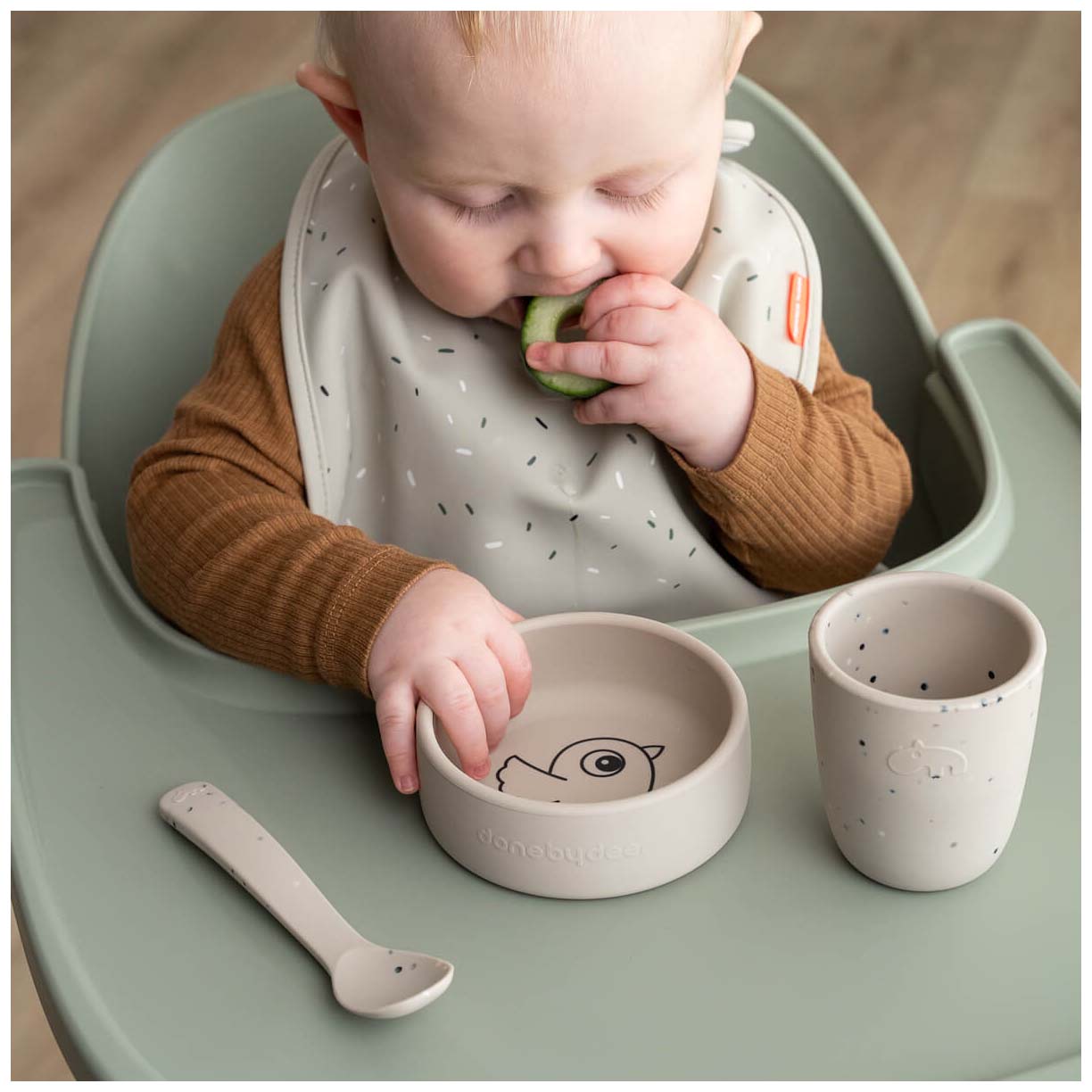 Done By Deer First Meal Eetset beige