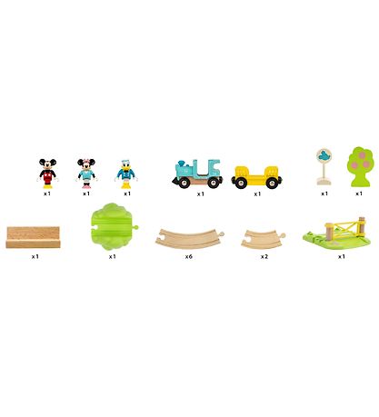 BRIO Togbanes?t - 18 dele - Mickey Mouse 32277