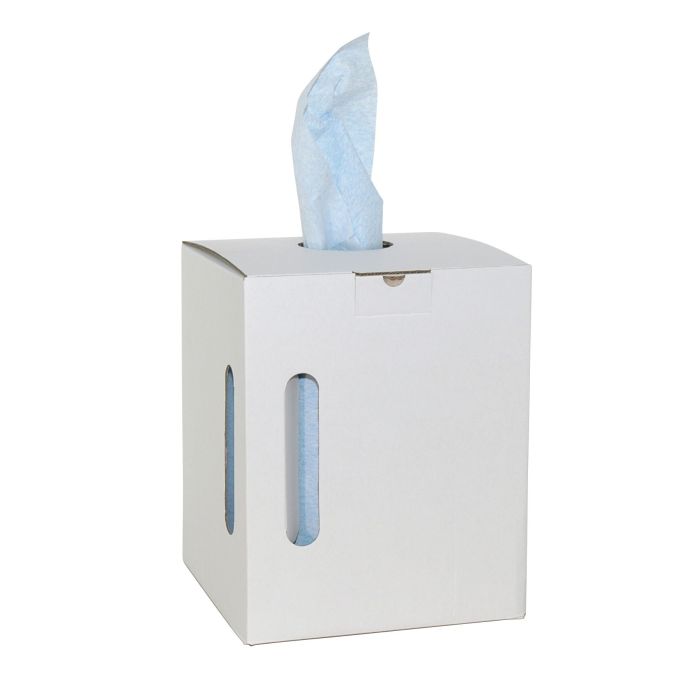 Non-woven doeken M-LINE Blauw 390 doeken op rol Euro Products 353854 Poetdoek M-wipe, blauw op rol/dispenserdoos (353854)