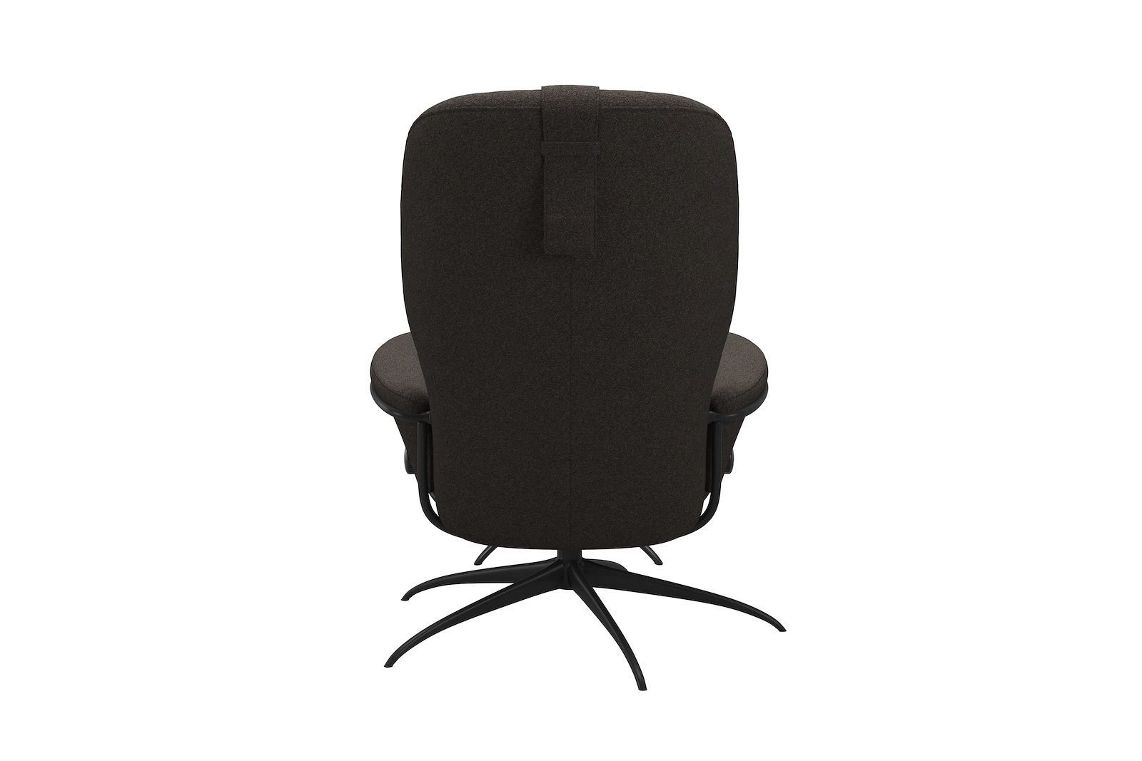 Rome lenestol m/krakk Tekstil Orchid Brown - Star - Matt Black