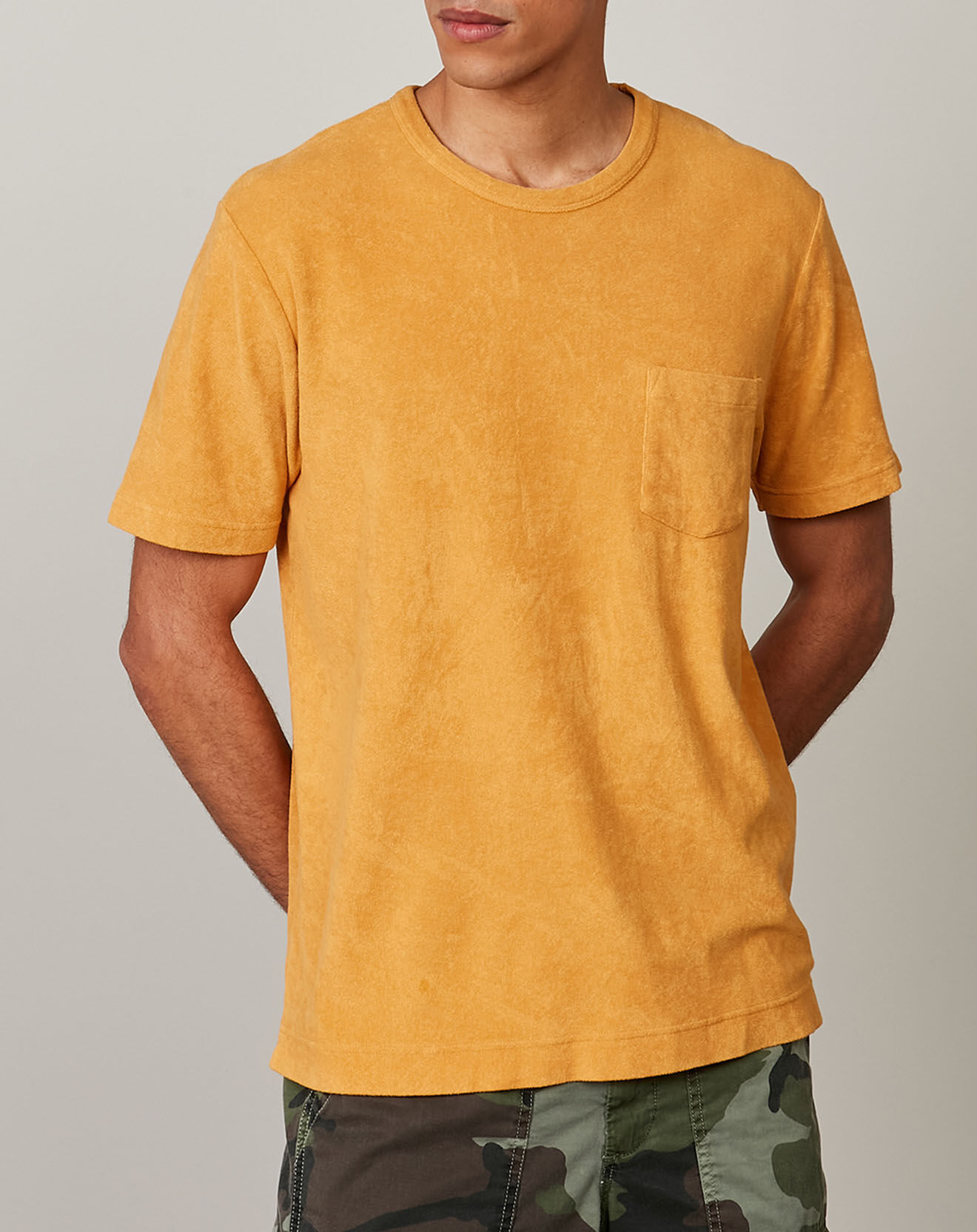 Hartford T-Shirt en éponge Pocket Crew mango